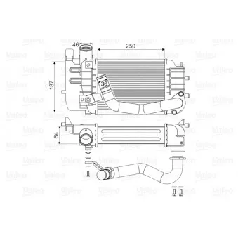 Intercooler, échangeur VALEO 818655