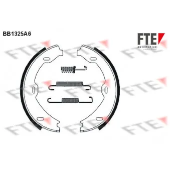 Jeu de mâchoires de frein, frein de stationnement FTE BB1325A6