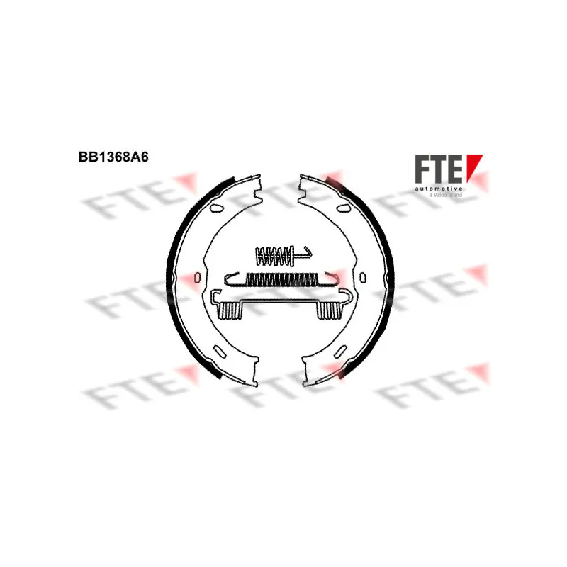 Jeu de mâchoires de frein, frein de stationnement FTE BB1368A6