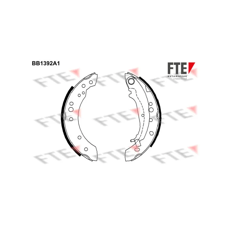 Jeu de mâchoires de frein FTE BB1392A1