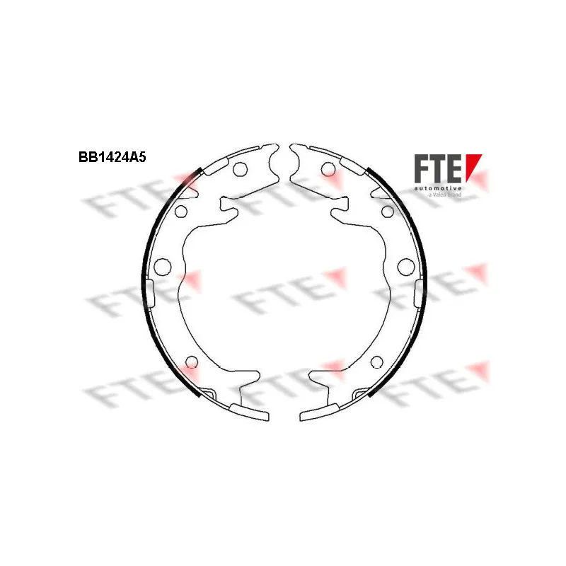 Jeu de mâchoires de frein, frein de stationnement FTE BB1424A5