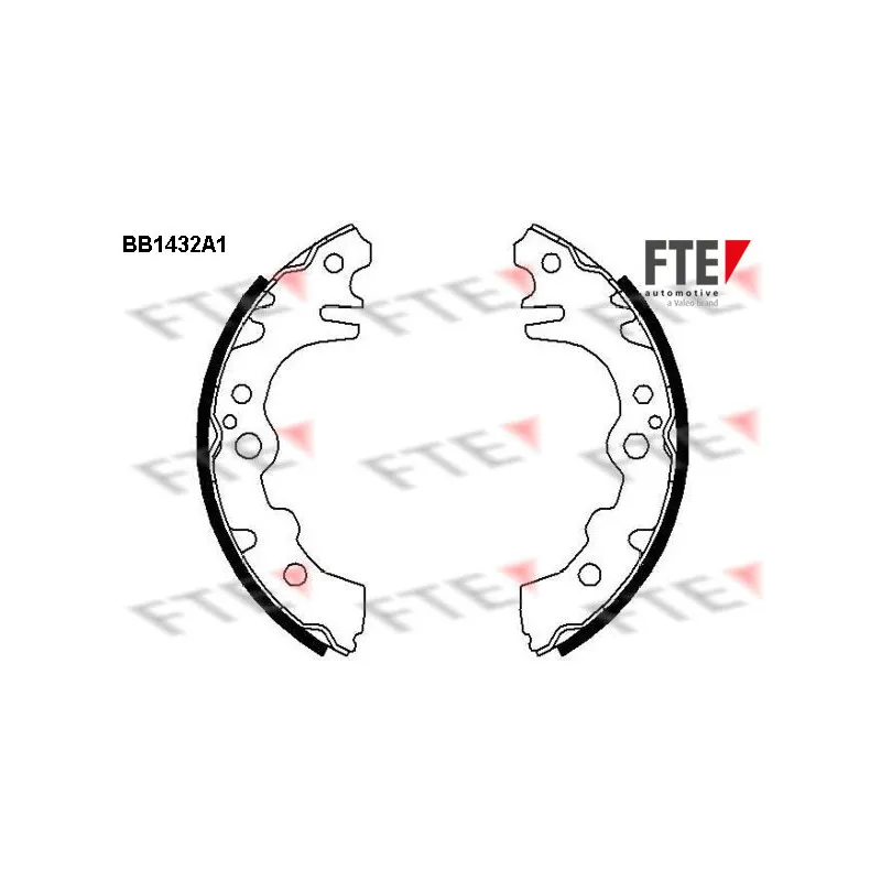 Jeu de mâchoires de frein FTE BB1432A1