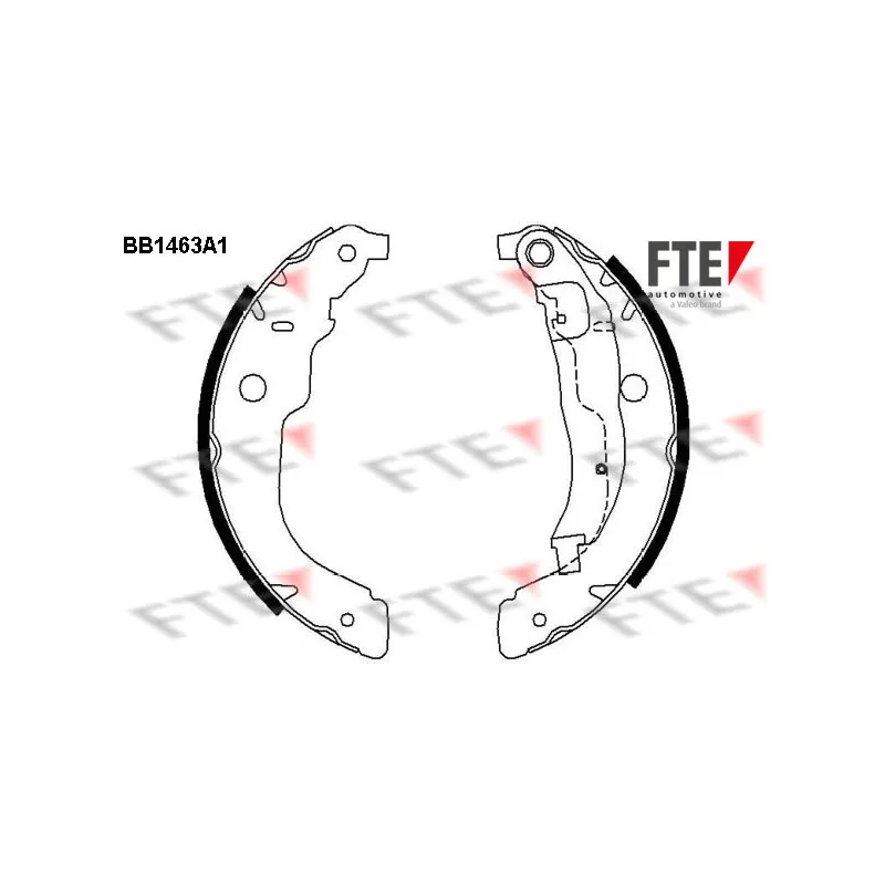 Jeu de mâchoires de frein FTE BB1463A1