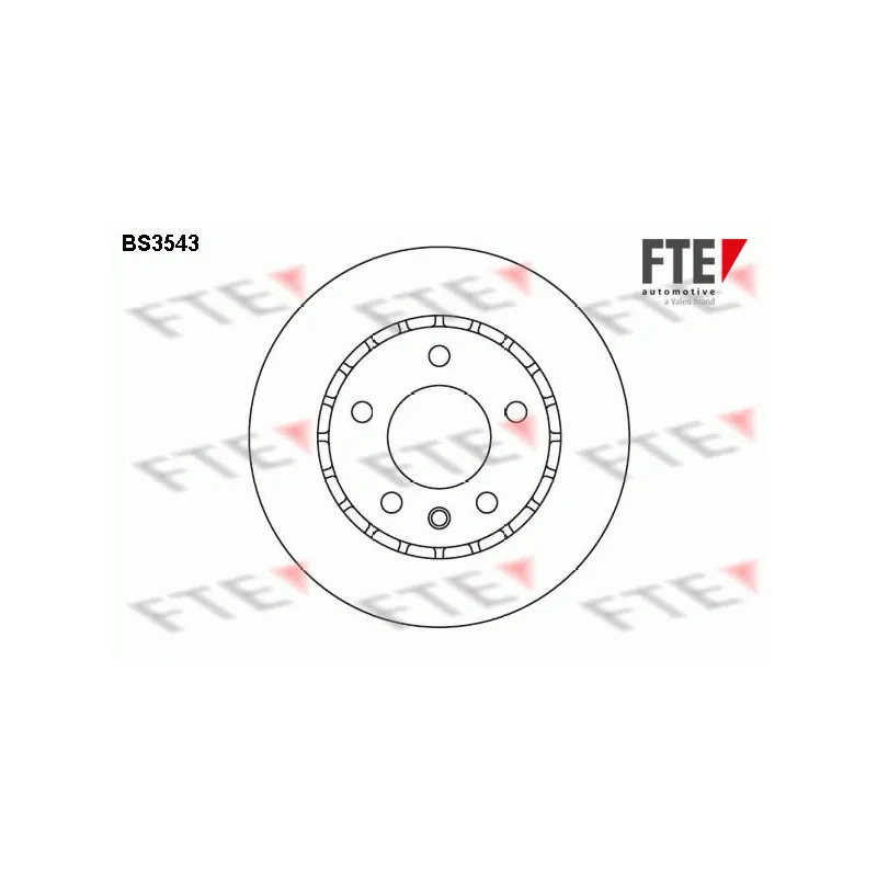 Jeu de 2 disques de frein avant FTE BS3543