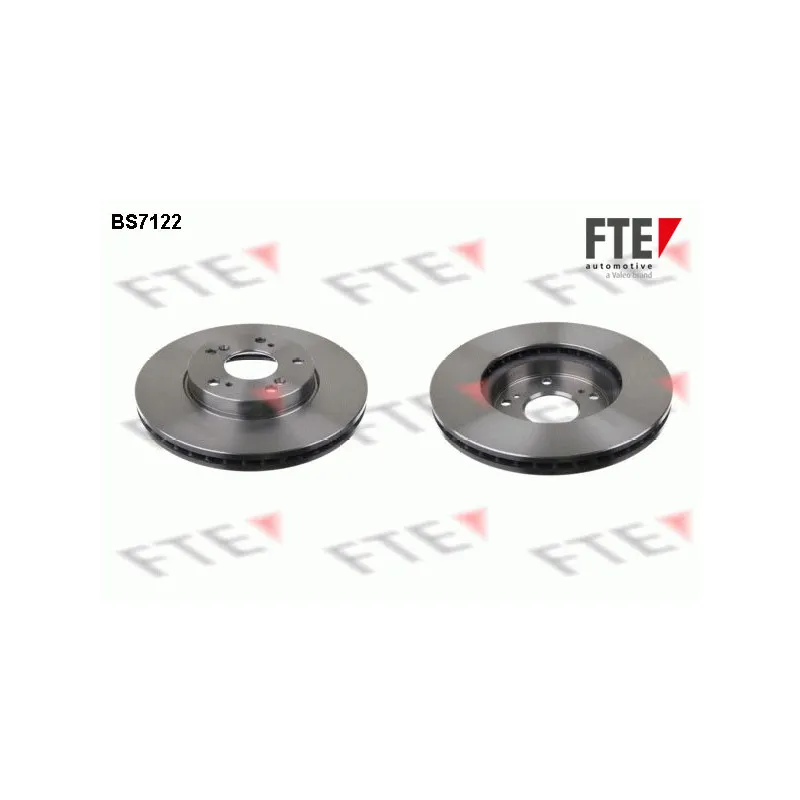 Jeu de 2 disques de frein avant FTE BS7122