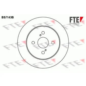 Jeu de 2 disques de frein arrière FTE BS7143B