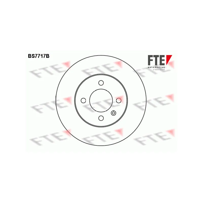 Jeu de 2 disques de frein avant FTE BS7717B