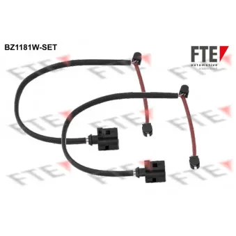 Contact d'avertissement, usure des plaquettes de frein FTE BZ1181W-SET