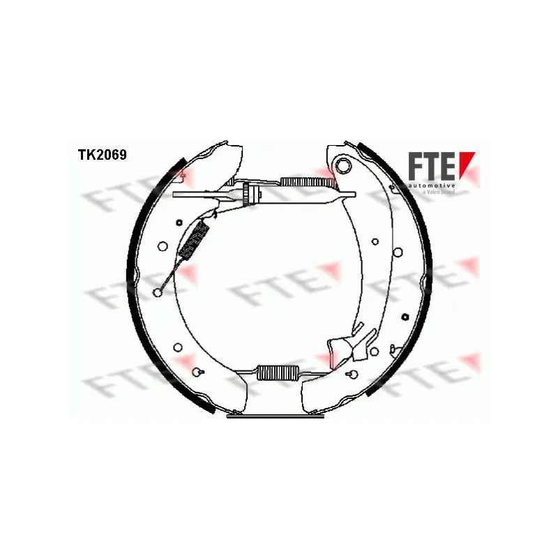 Kit de freins arrière (prémontés) FTE TK2069