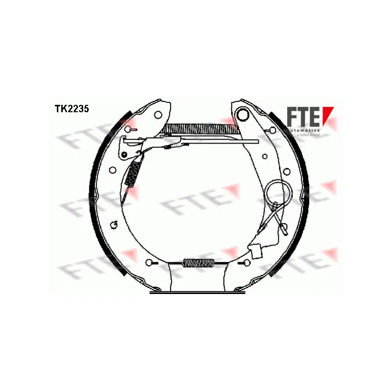 Kit de freins arrière (prémontés) FTE TK2235