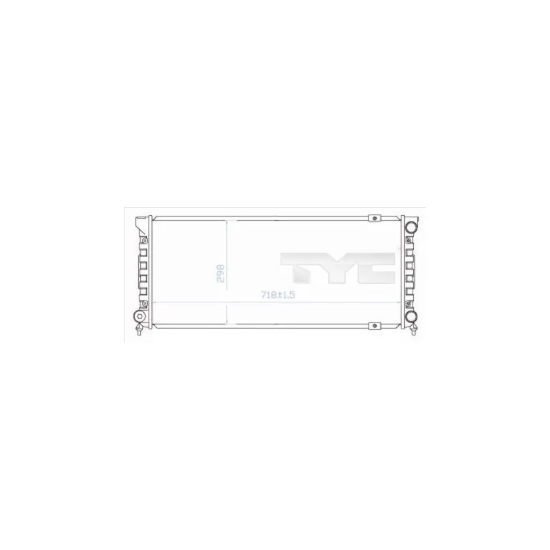 Radiateur, refroidissement du moteur TYC 737-0003