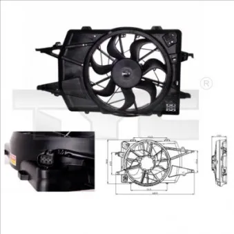 Ventilateur, refroidissement du moteur TYC 810-0018