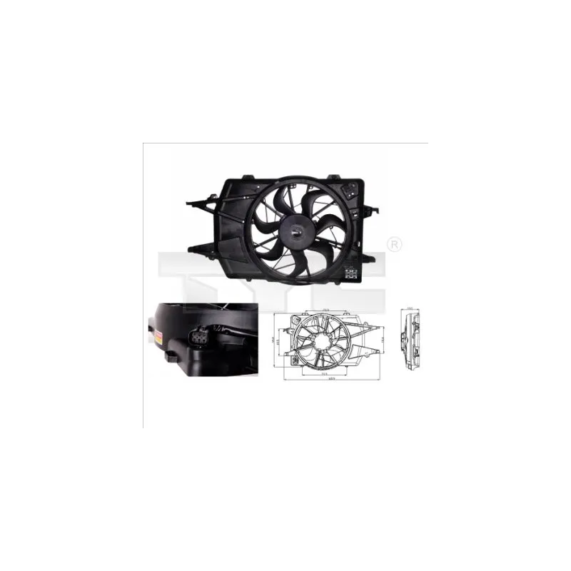 Ventilateur, refroidissement du moteur TYC 810-0018