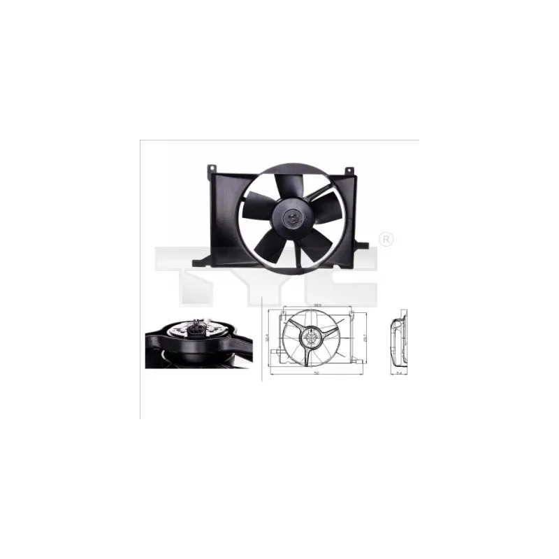 Ventilateur, refroidissement du moteur TYC 825-0002