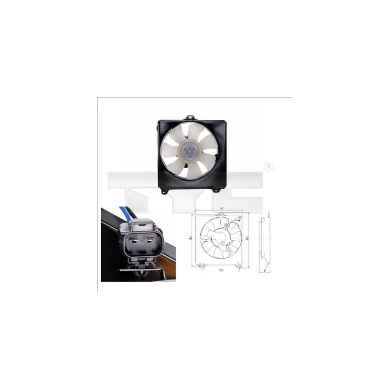 Ventilateur, refroidissement du moteur TYC 836-0007