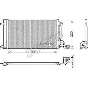 Condenseur, climatisation DENSO DCN02034