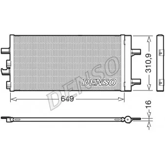 Condenseur, climatisation DENSO DCN05104