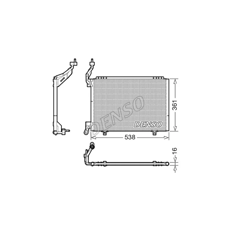 Condenseur, climatisation DENSO DCN10037