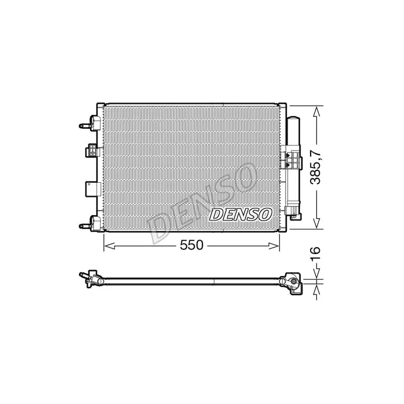 Condenseur, climatisation DENSO DCN10046