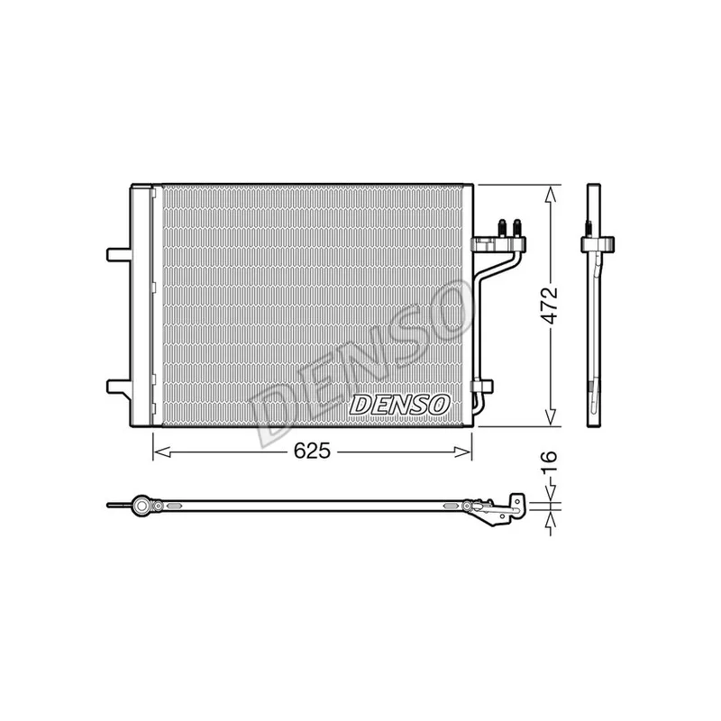 Condenseur, climatisation DENSO DCN10047