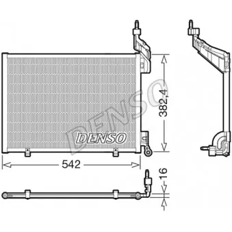 Condenseur, climatisation DENSO DCN10048