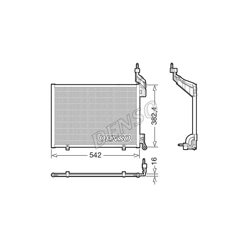 Condenseur, climatisation DENSO DCN10048