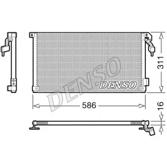 Condenseur, climatisation DENSO DCN21012