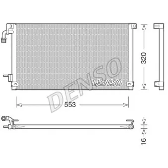 Condenseur, climatisation DENSO DCN21014