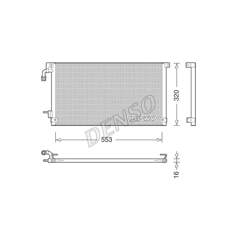 Condenseur, climatisation DENSO DCN21014