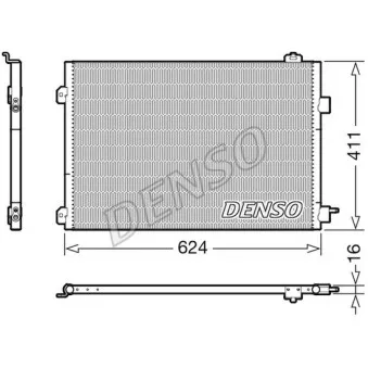 Condenseur, climatisation DENSO DCN23027