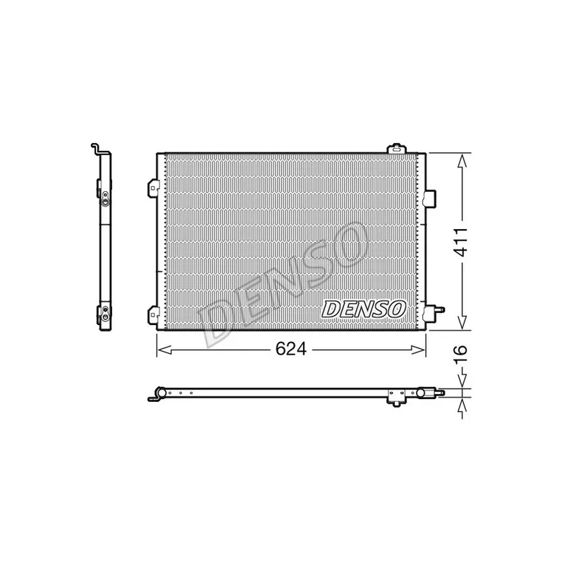 Condenseur, climatisation DENSO DCN23027