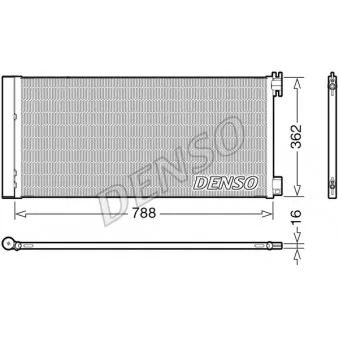 Condenseur, climatisation DENSO DCN23042