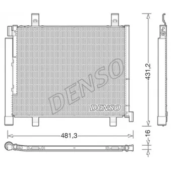 Condenseur, climatisation DENSO DCN32023