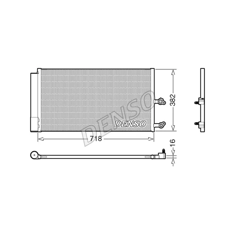 Condenseur, climatisation DENSO DCN33014