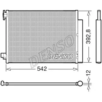 Condenseur, climatisation DENSO DCN37004