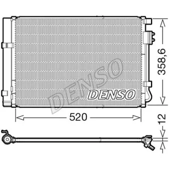 Condenseur, climatisation DENSO DCN41011