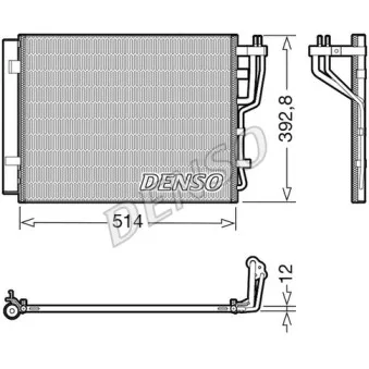 Condenseur, climatisation DENSO