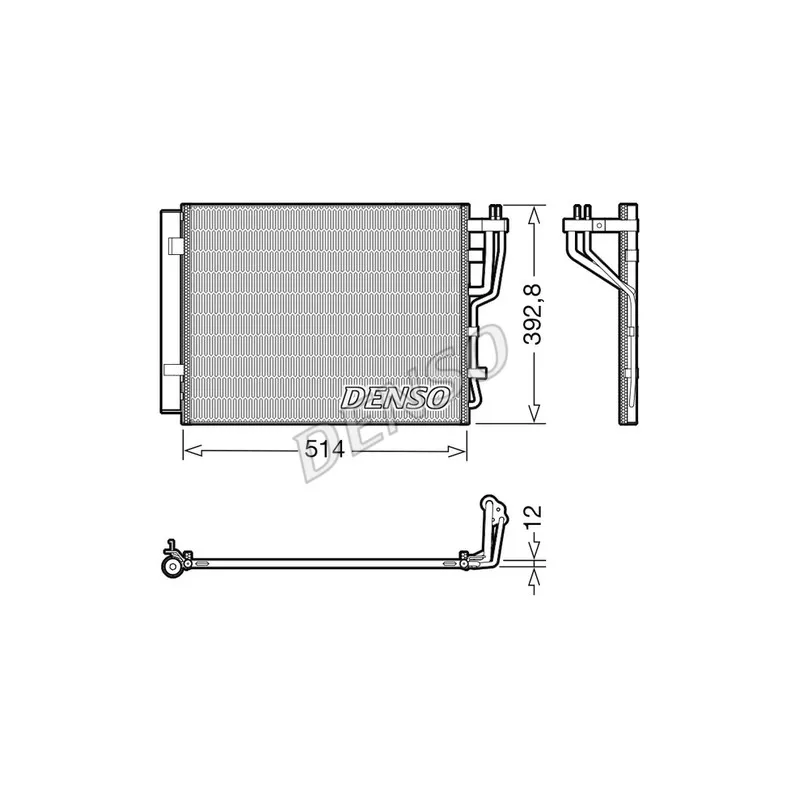 Condenseur, climatisation DENSO DCN41014