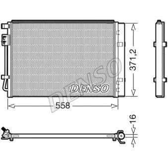 Condenseur, climatisation DENSO DCN41015