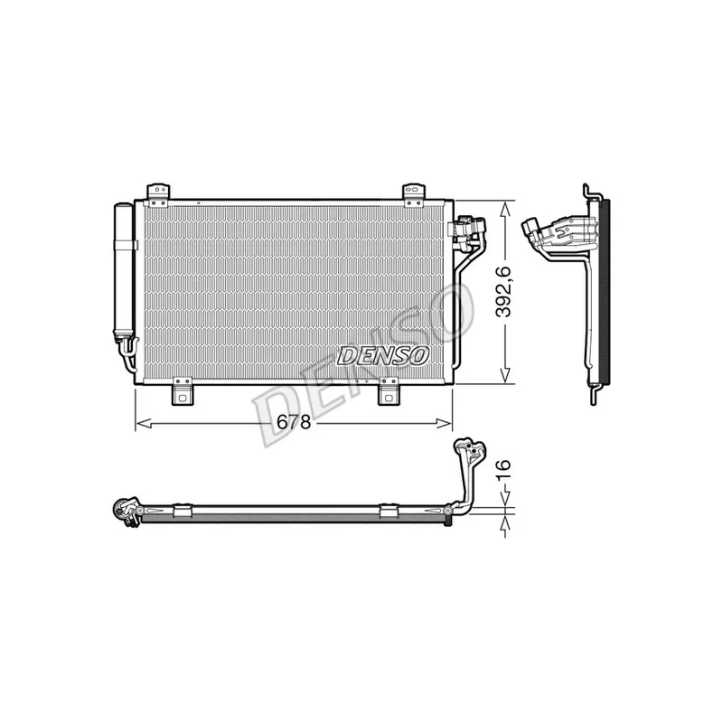 Condenseur, climatisation DENSO DCN44015