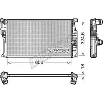 Radiateur, refroidissement du moteur DENSO DRM05017