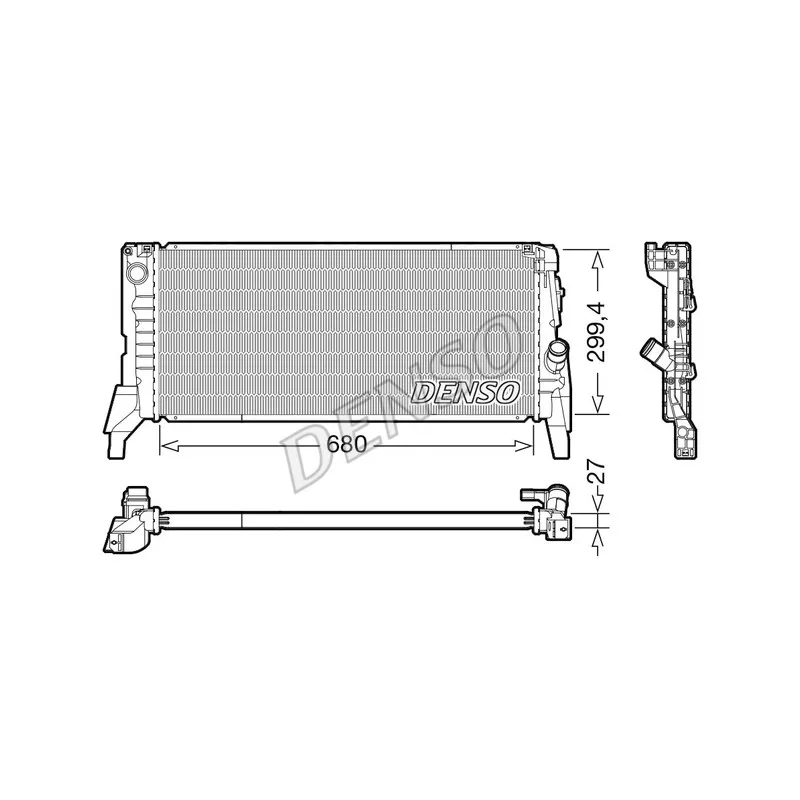 Radiateur, refroidissement du moteur DENSO DRM05119