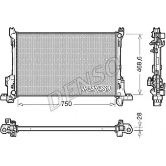 Radiateur, refroidissement du moteur DENSO