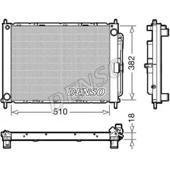 Ensemble condenseur et radiateur DENSO DRM23111