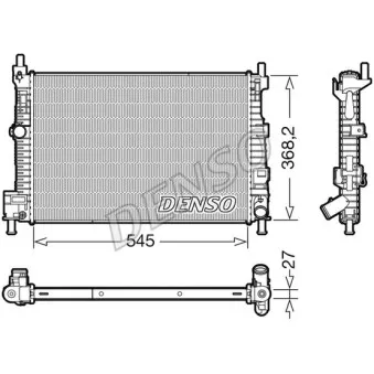 Radiateur, refroidissement du moteur DENSO DRM44045