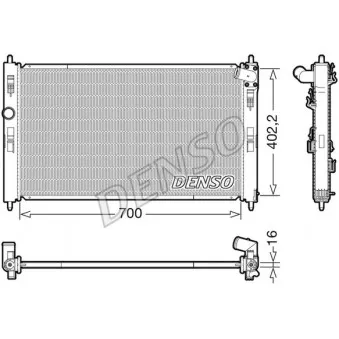 Radiateur, refroidissement du moteur DENSO DRM45050