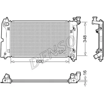 Radiateur, refroidissement du moteur DENSO DRM50111