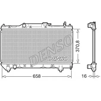 Radiateur, refroidissement du moteur DENSO DRM50117