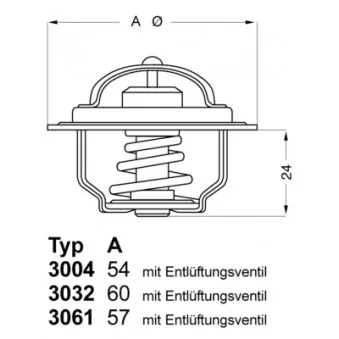 Thermostat d'eau WAHLER 3032.80