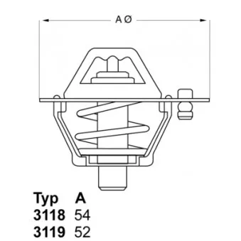 Thermostat d'eau WAHLER 3118.88D1